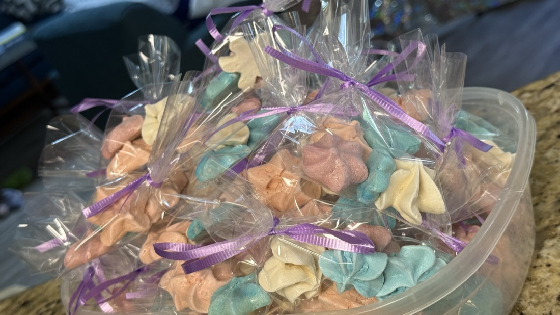 Gluten-free baked treats arranged for sale